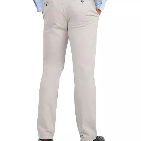 Tommy Hilfiger Chinos Pants 34 waist 30 length Gray Flat Front New with Tags - Picture 5 of 10